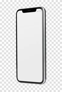 3D Smartphone detailed modern mobile device transparent png image