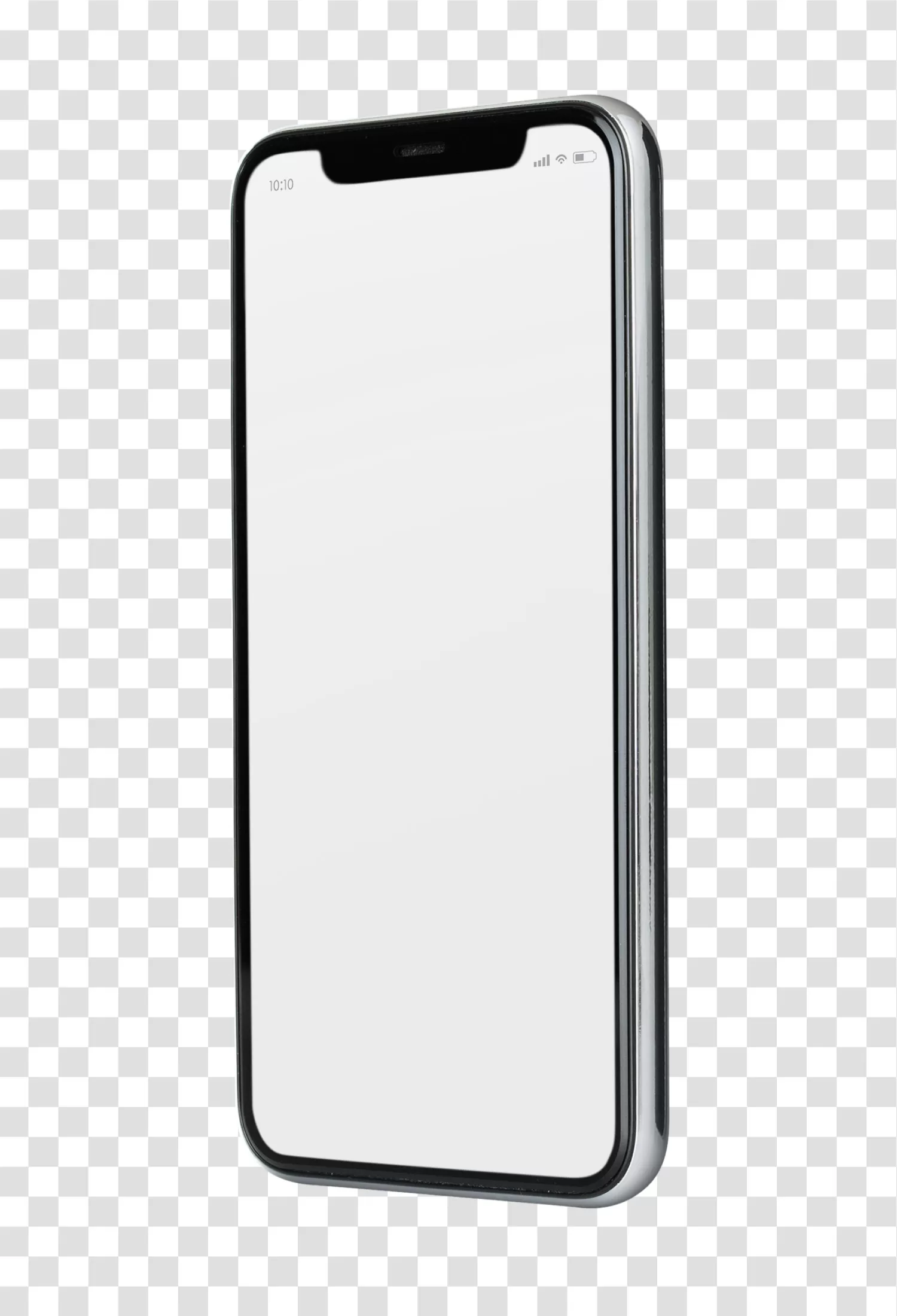 3D Smartphone detailed modern mobile device transparent png image