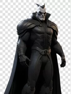 3D Villain Character PNG Dark Antagonist