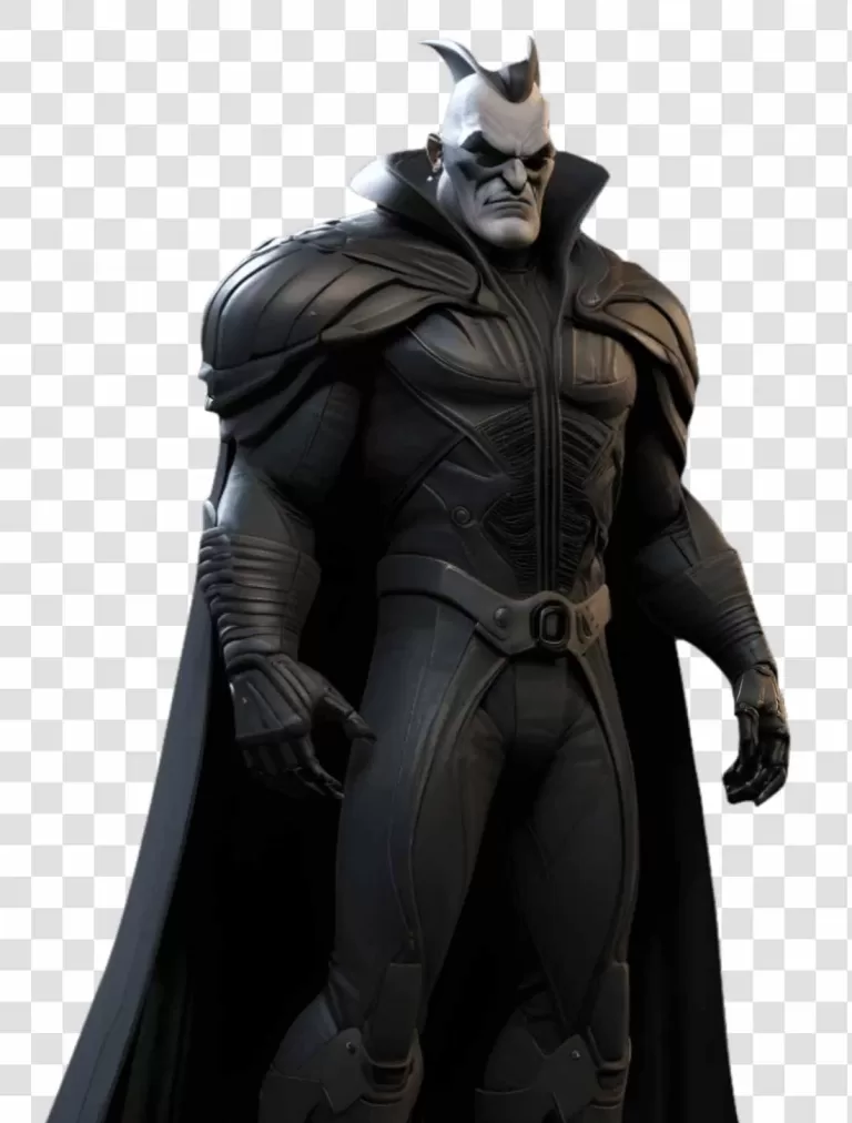 3D Villain Character PNG Dark Antagonist