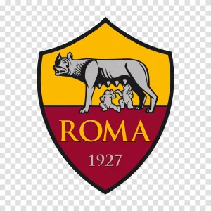 AS Roma Logo, emblem of the football club, transparent png image AS Roma Logo emblem of the football club transparent png image