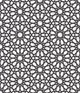 Abstract Geometric Islamic Pattern Design PNG Transparent