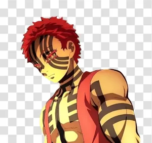 Akaza powerful Upper Moon demon from Demon Slayer anime transparent png