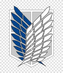 Attack on Titan Recon Corps Logo PNG Emblem from Anime Series Transparent
