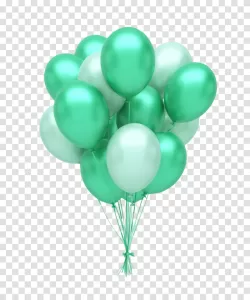 Balloons PNG Colorful Party Decor Transparent Image