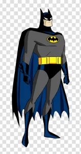 Batman Iconic Superhero from DC Comics PNG Transparent Imposing Presence Bat-Inspired Costume