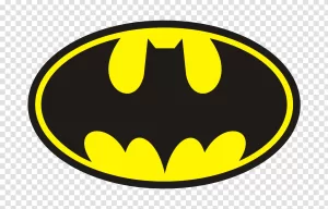Batman Logo Iconic Superhero Emblem PNG Transparent Recognizable Symbol