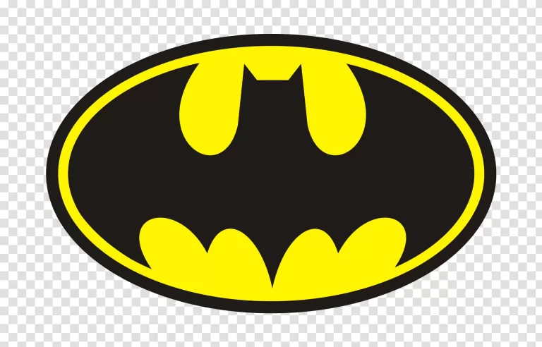 Batman Logo Iconic Superhero Emblem PNG Transparent Recognizable Symbol