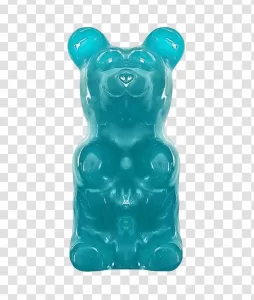 Blue Gummy Bear PNG Delicious Candy Transparent