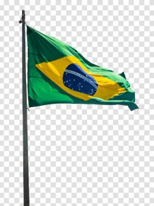 Brazil Flag National Symbol PNG Transparent Vibrant Green Yellow Blue Design