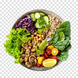 Buddha Bowl nutritious and colorful meal transparent png