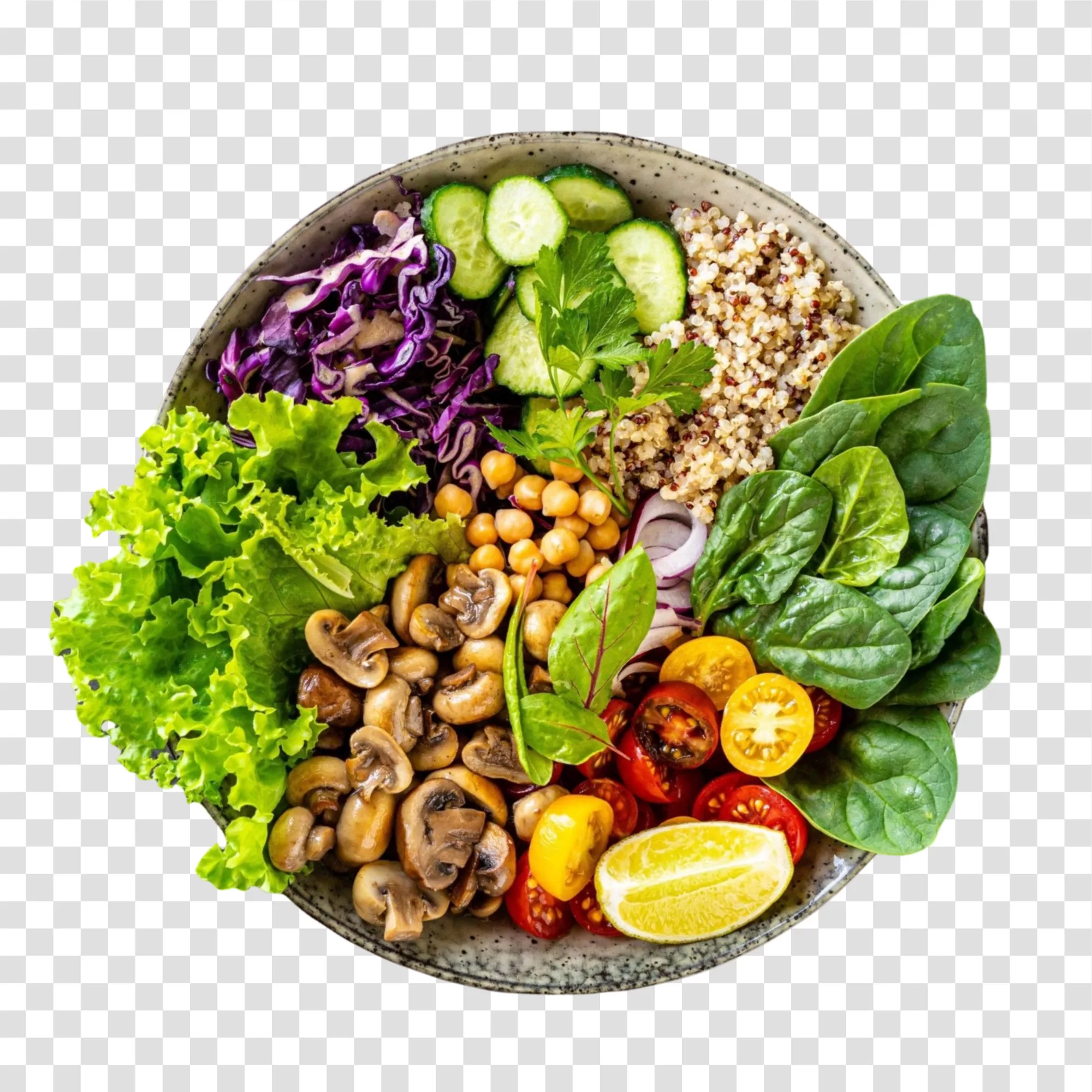 Buddha Bowl nutritious and colorful meal transparent png