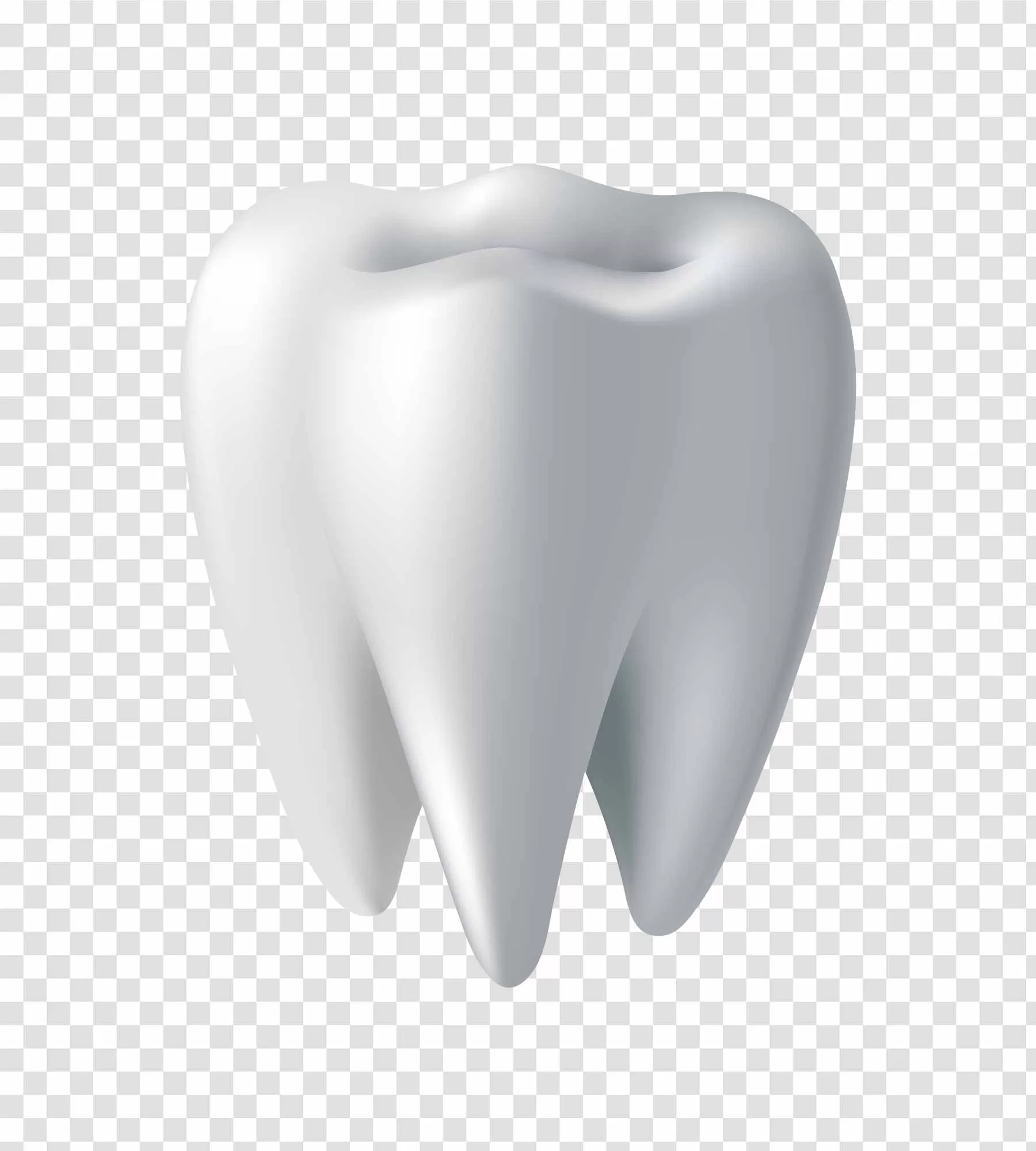 Clean Molar Tooth PNG Dental Hygiene Transparent