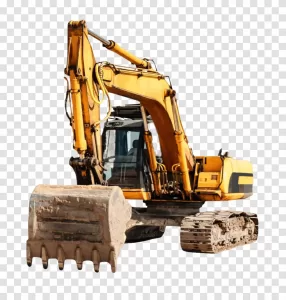 Excavator Construction Machine PNG Powerful and Sturdy Transparent