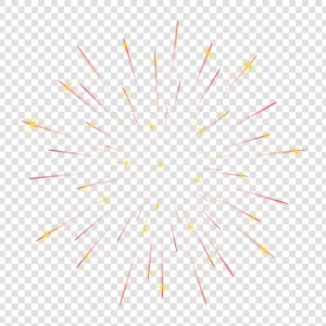 Firework Dazzling Burst of Colors PNG Transparent Vibrant and Festive Display
