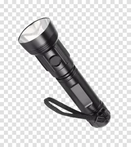 Flashlight portable light source transparent png image
