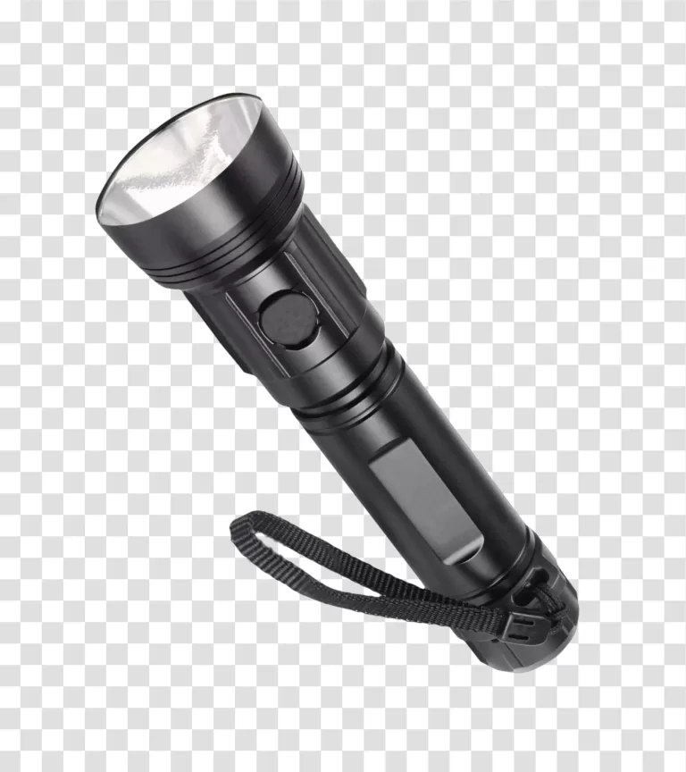 Flashlight portable light source transparent png image