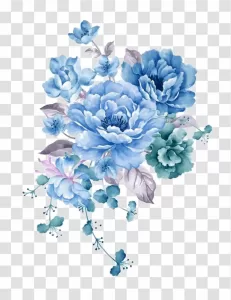 Flower Paper Watercolor Painting PNG Beautiful Floral Artwork Transparent