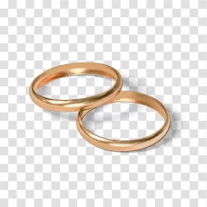 Golden Wedding Rings, Transparent PNG Download for Weddings Golden Wedding Rings Transparent PNG Download for Weddings