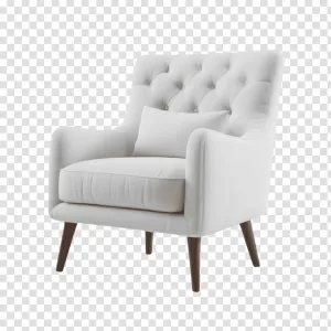 Grey Arm Chair Stylish Furniture Piece PNG Transparent Modern Design Cozy Appeal