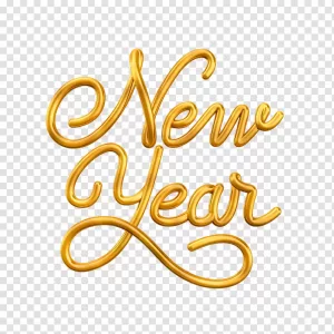 Happy New Year Design PNG Festive Celebration Transparent