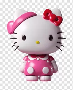 Hello Kitty 3D Model PNG Transparent Adorable and Immersive Kawaii Design
