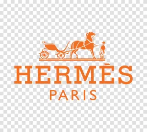 Hermes Paris Logo emblem of the luxury brand transparent png image