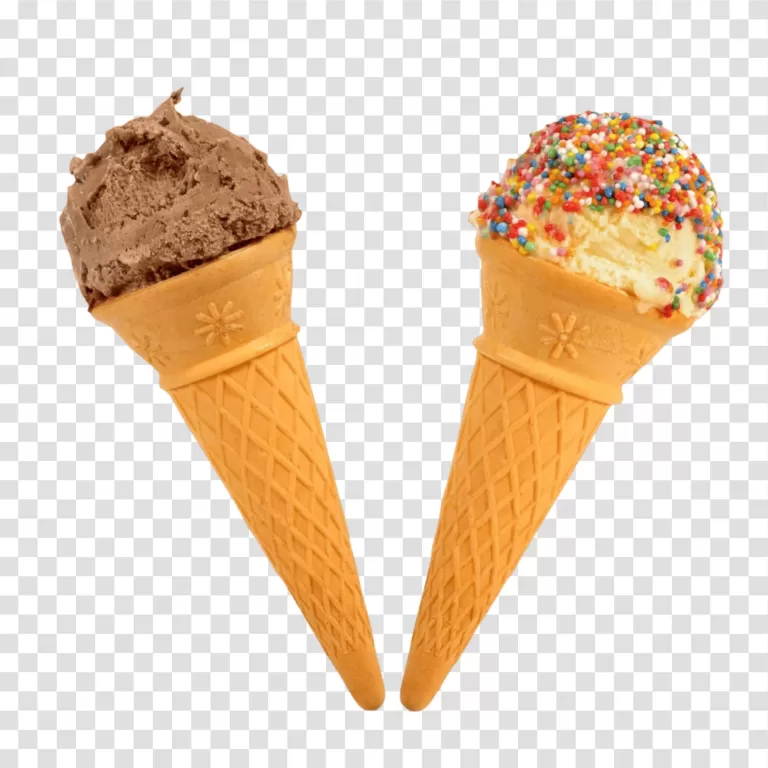 Ice Cream Cones delightful and colorful frozen treats transparent png