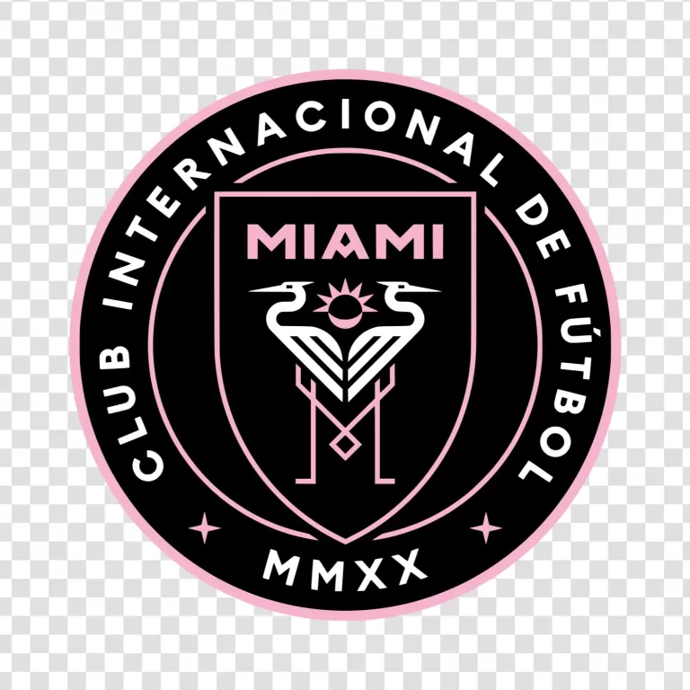 Inter Miami CF Soccer Club Emblem PNG Transparent Vibrant Spirit Competitive Energy Messi