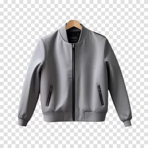 Leather Jacket stylish fashion piece for trendy and edgy transparent png