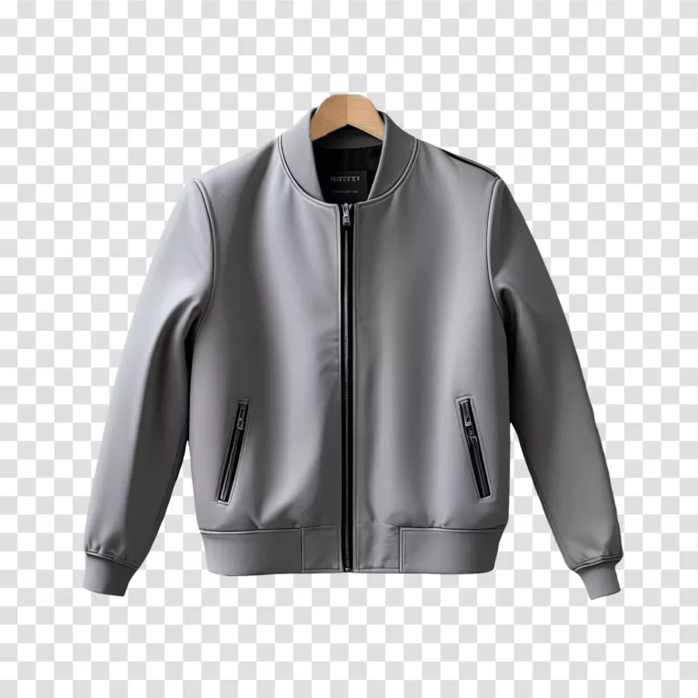 Leather Jacket stylish fashion piece for trendy and edgy transparent png