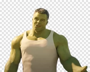 Mark Ruffalo as The Hulk PNG Superhero Portrayal Transparent