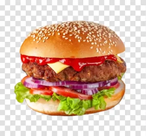 Meat Cheeseburger delicious fast-food delight savory beef and cheese combination transparent png