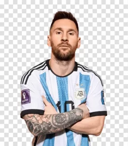 Messi Argentine footballer in national jersey transparent png