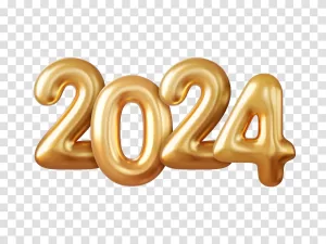 New Year 2024 festive graphics to celebrate the arrival of the new year transparent png