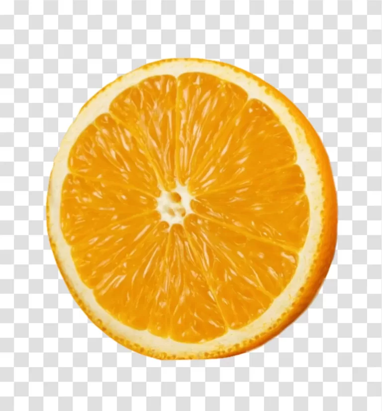 Orange vibrant citrus fruit refreshing and juicy transparent png