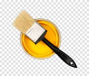 Paint Can and Paint Brush essential tools for creative projects and artistic designs transparent png