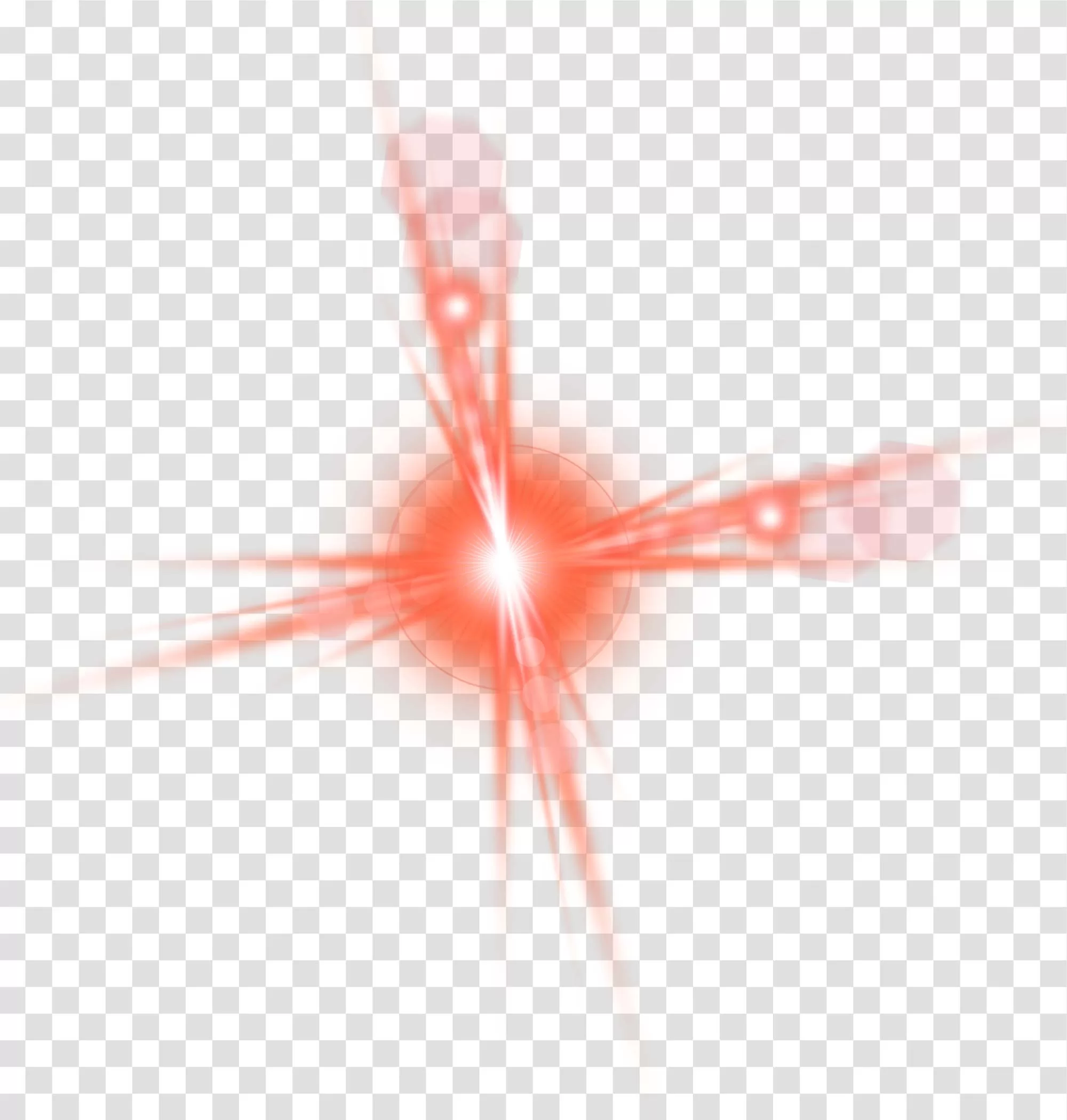 Red Lens Flare Light PNG Glowing Photography Transparent Image