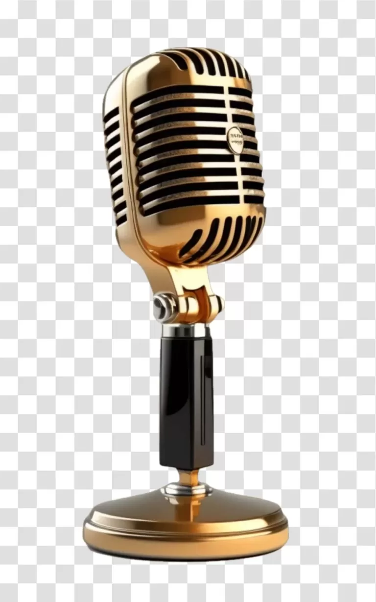 Retro Style Microphone PNG Vintage Design Transparent