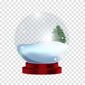 Snow Globe festive and enchanting holiday decoration transparent png image