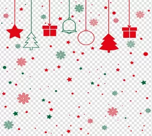 Snow White Background with Christmas Ornament PNG Transparent Festive and Elegant Decorative Charm