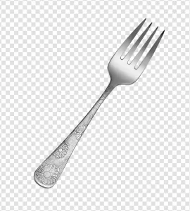 Steel Dinner Fork PNG Sleek Stainless Steel Transparent