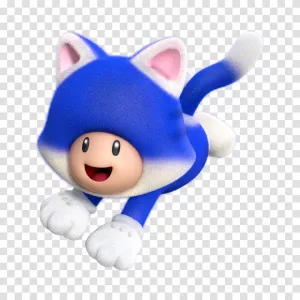 Super Mario Cat Toad video game character cute feline version transparent png