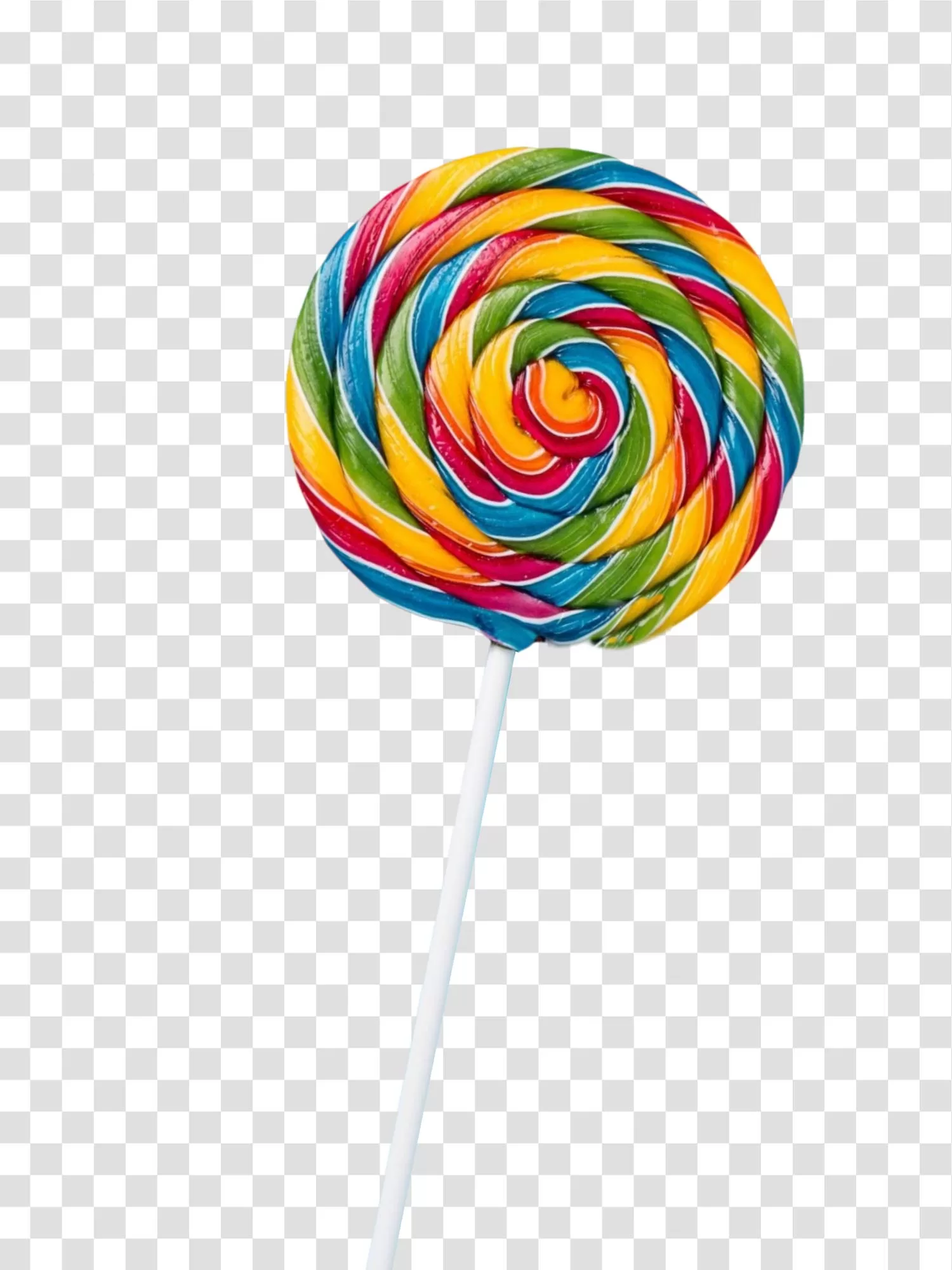 Sweet Swirl Candy Lollipop PNG Colorful Swirl Transparent