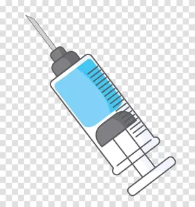 Syringe with vaccine medical injection healthcare concept transparent png