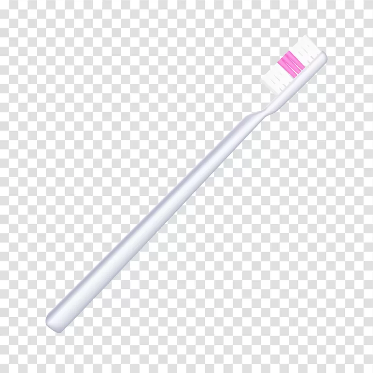 Toothbrush essential dental hygiene tool healthcare personal care transparent png image
