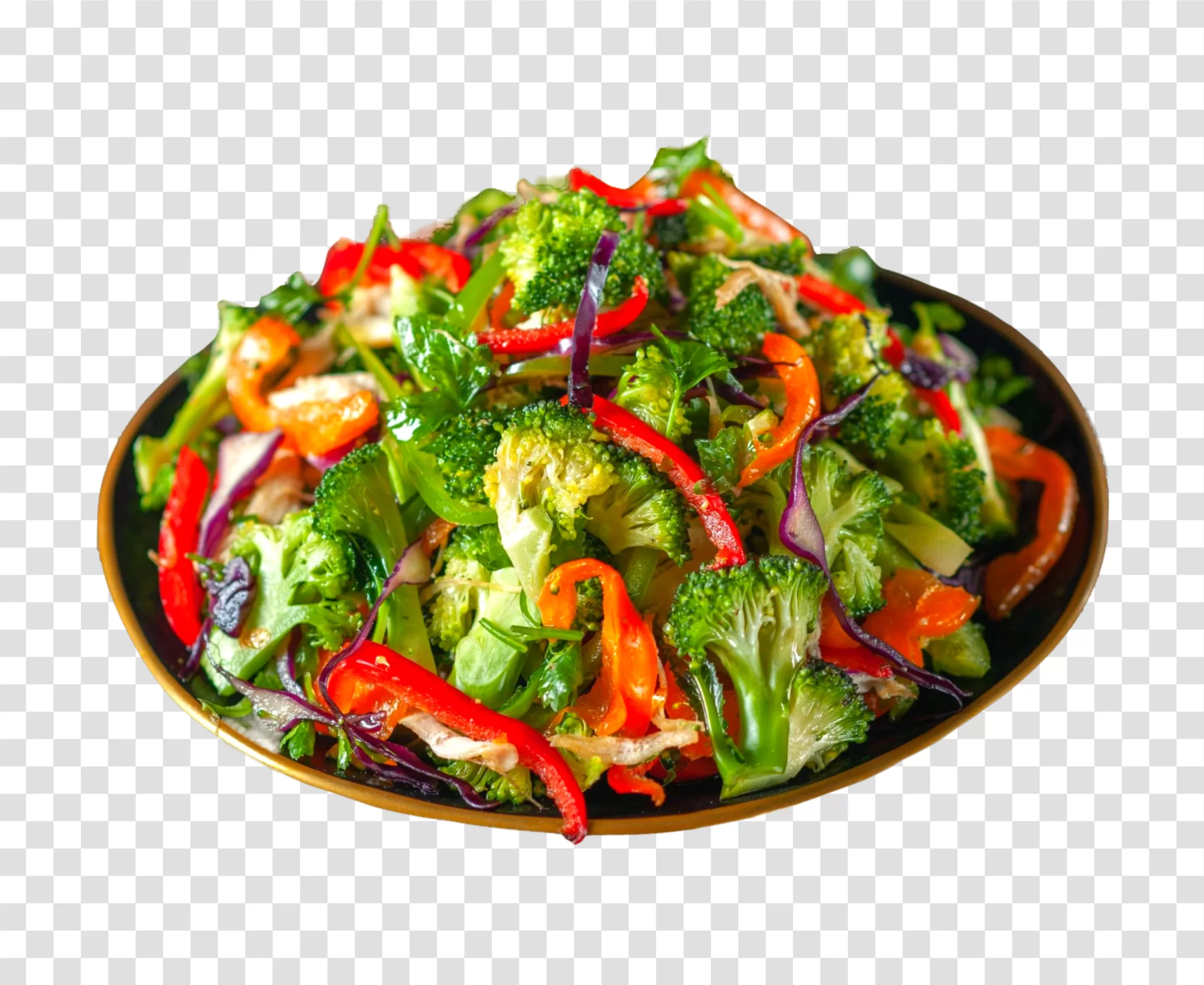 Vegan Salad colorful and nutritious dish transparent png image