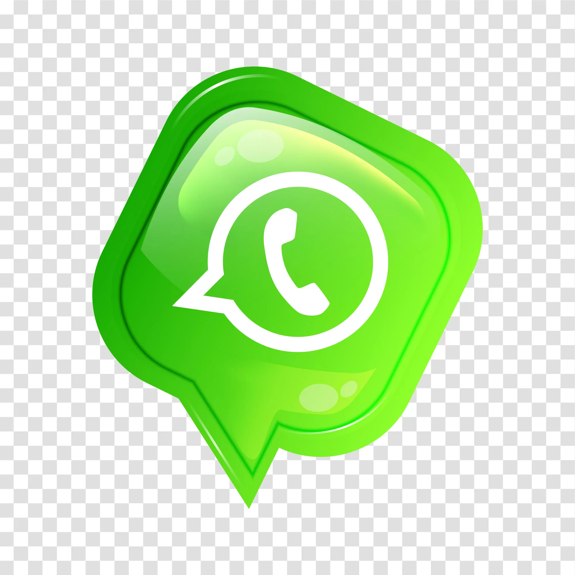 WhatsApp Logo distinctive emblem of the messaging platform transparent png image