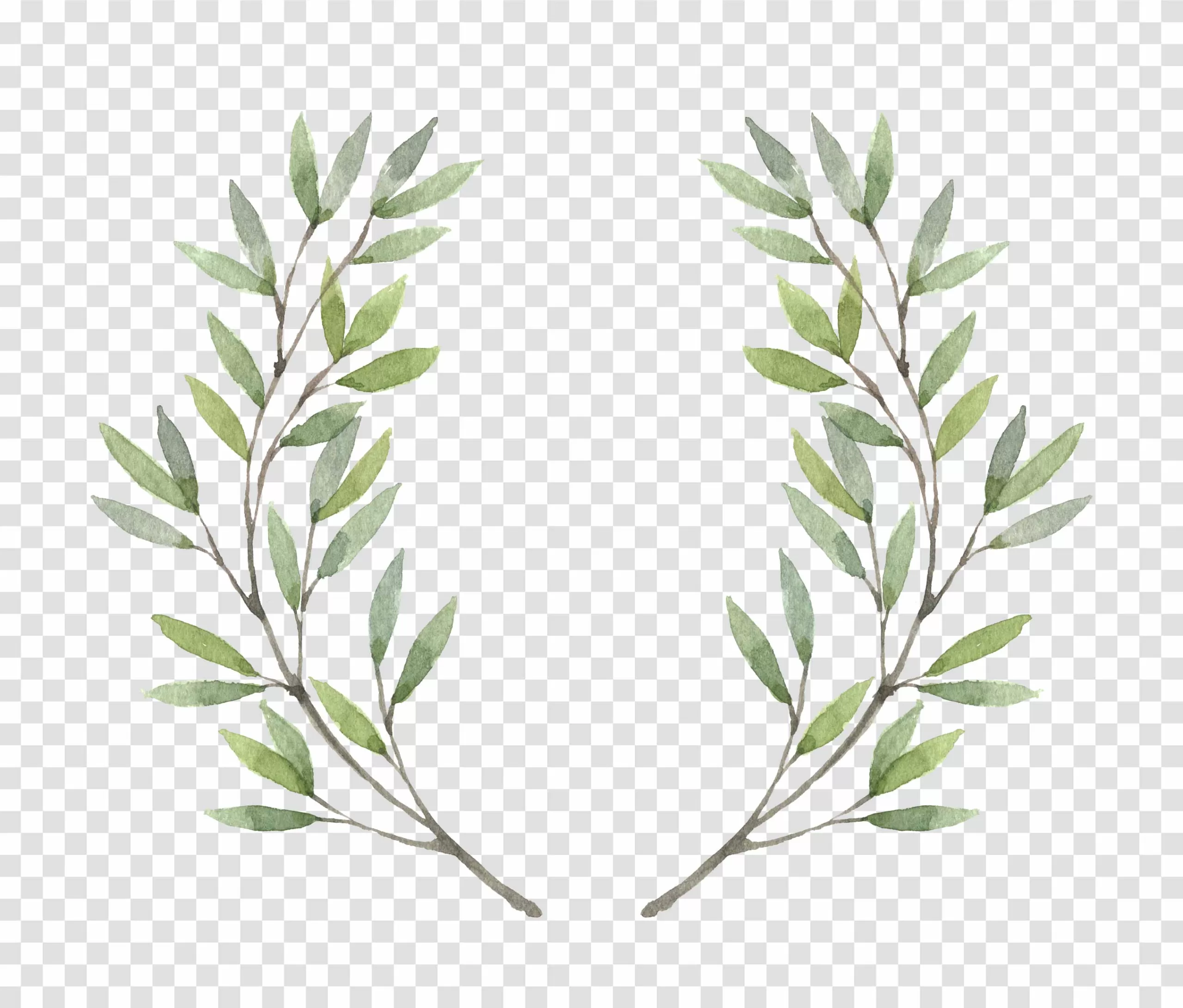 Wreath Watercolor Painting Flower PNG Artistic Floral Decor Transparent