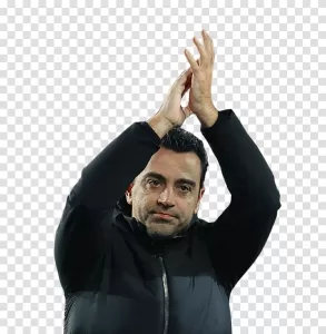 Xavi Hernandez football coach former player and FCB legend transparent png image